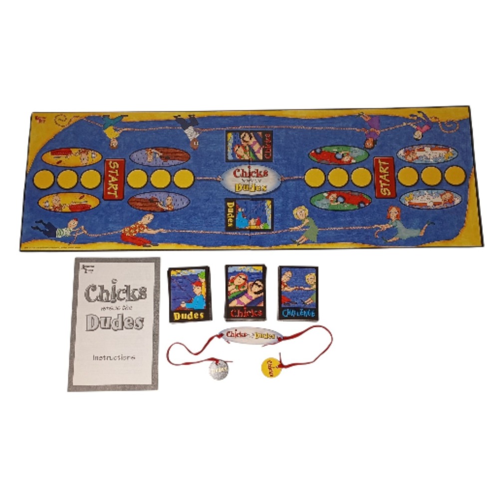 Chicks Battle the Dudes Men vs Women Smarter Sex Board‎ Game Complete NO BOARD